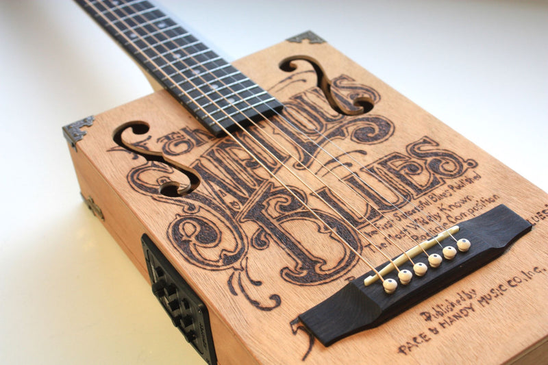 Saint Louis Blues - 6 string Acoustic cigar box guitar
