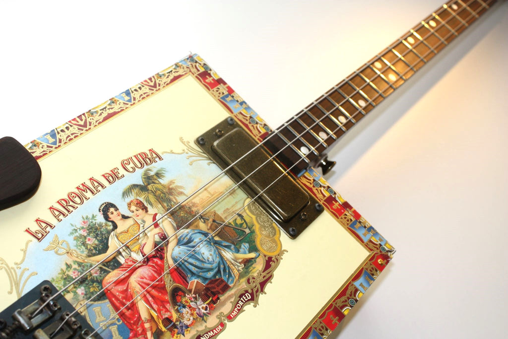 Aroma de Cuba - 3 String humbucker Cigar Box Guitar