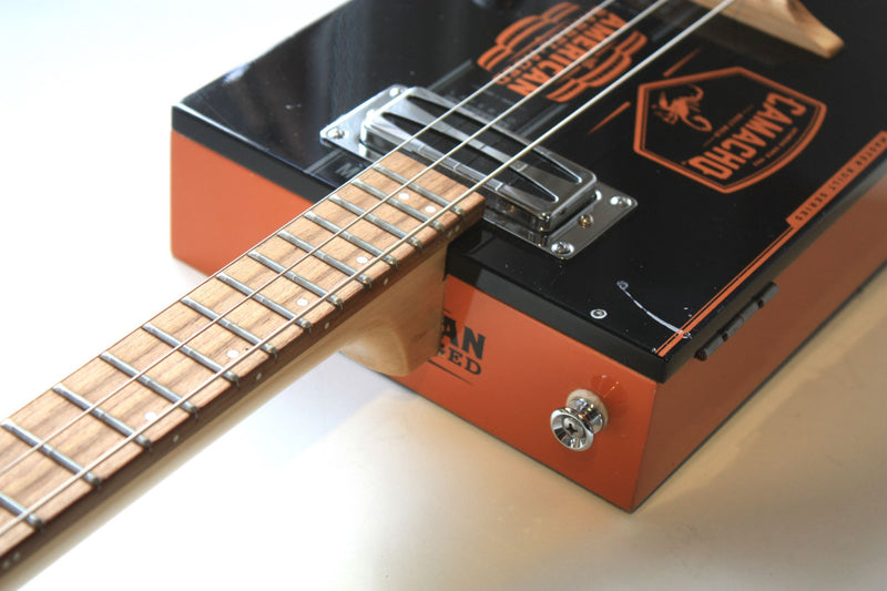 Camacho 'American Barrel' - Humbucker Pickup - 3 String Cigar Box Guitar