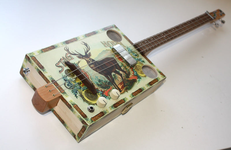 "Stag Horn" Humbucker - 3 string cigar box guitar