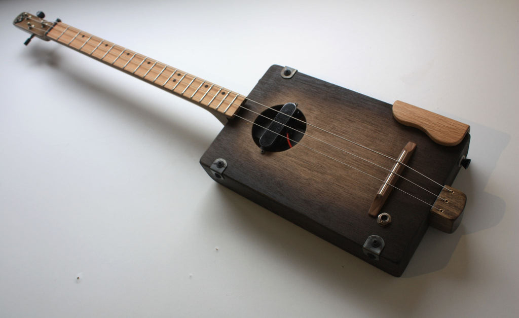 Workshop Series - Dark Oak - 3 String Cigar Box Guitar LEFTY