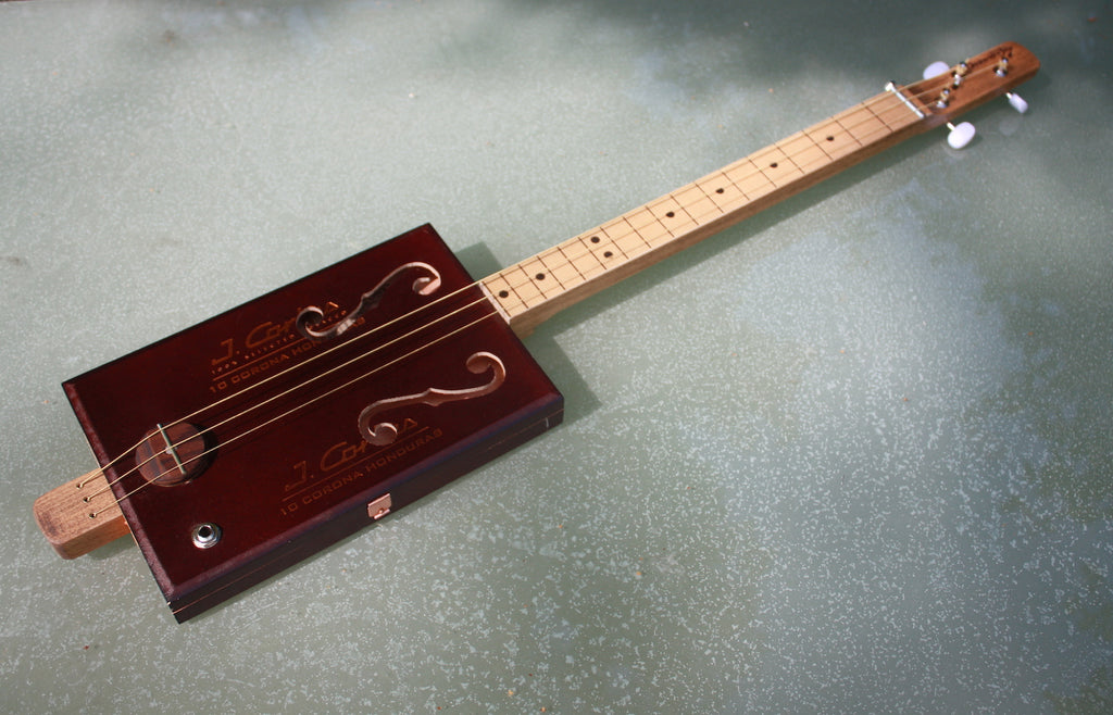 Cortes - Fretless 3 string cigar box guitar