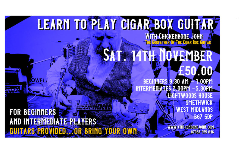 Learn to Play Cigar Box Guitar, 14th November 2026, Smethwick