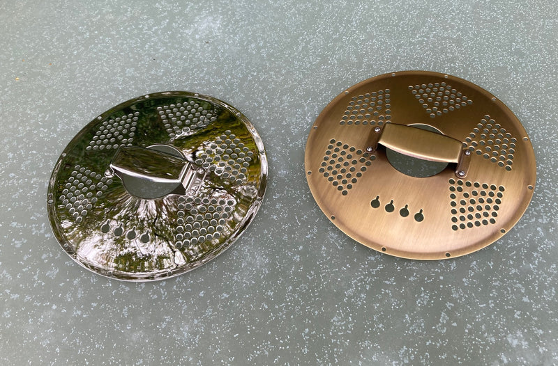 Reso cone and coverplate kit for 3 and 4 string guitars and ukes