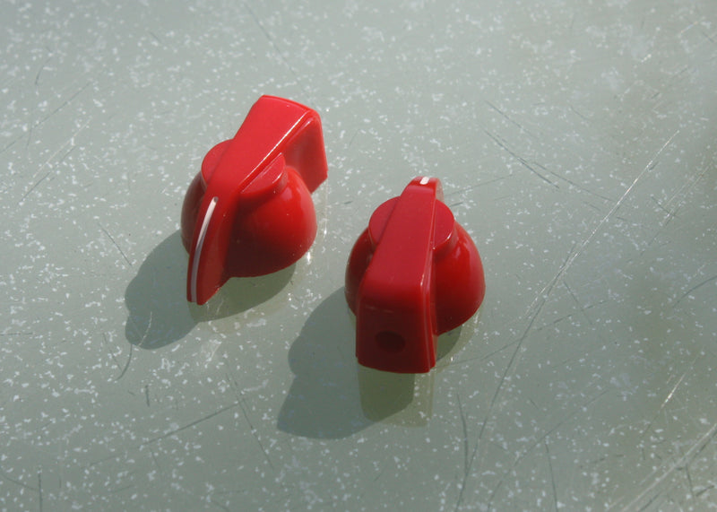 Chickenhead control knobs - Red (pair)