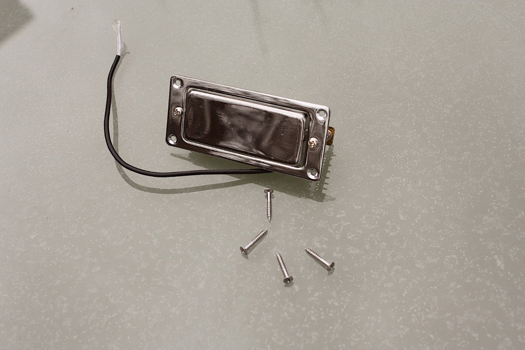 Mini Humbucker Pickup, with chrome steel mounting ring