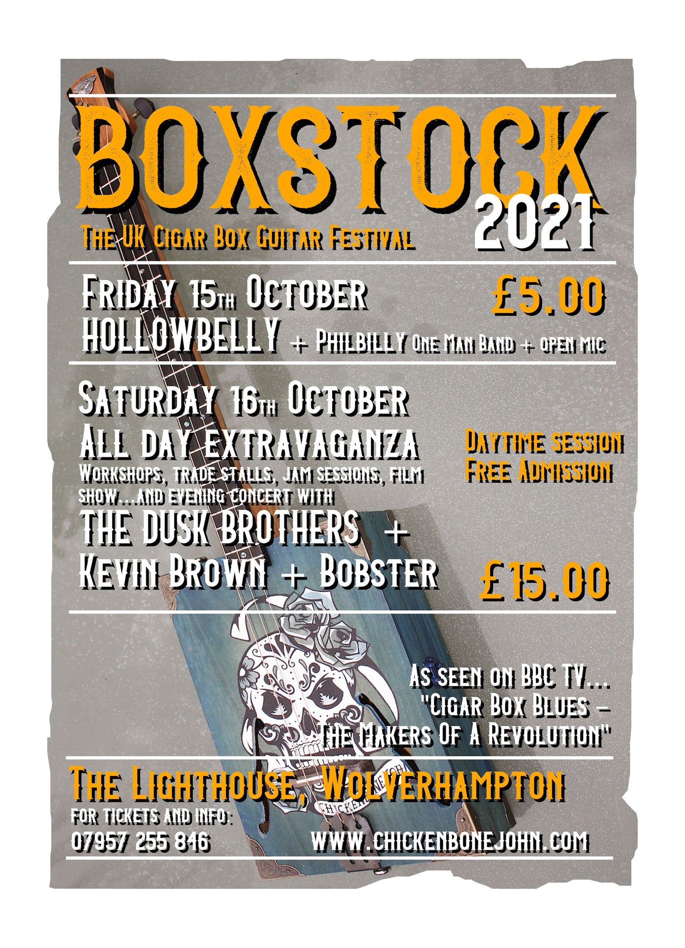 BOXSTOCK, THE UK  CIGAR BOX GUITAR FESTIVAL - A BRIEF HISTORY