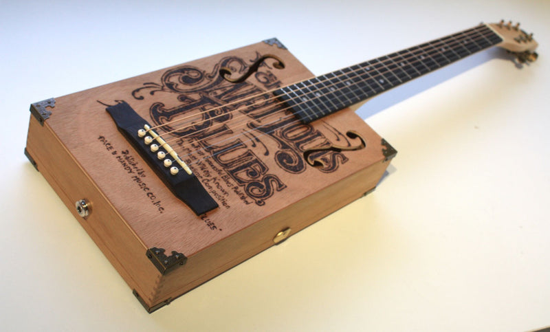 Saint Louis Blues - 6 string Acoustic cigar box guitar