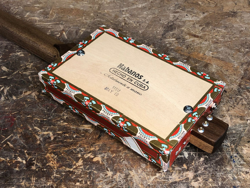 Bolivar Fretless - Lefty - 3 String Cigar Box Guitar