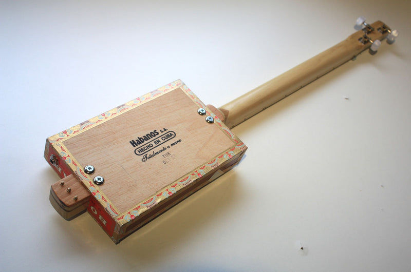 Bolivar Fretless -Compact - 3 String Cigar Box Guitar
