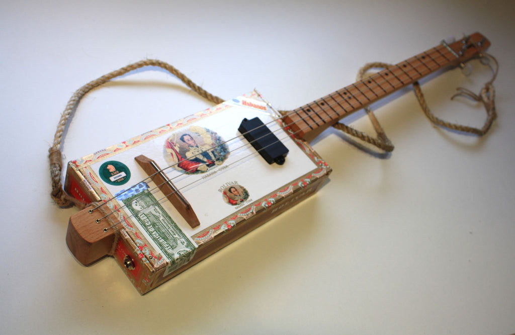3 String License Plate Guitar - Home Built Workshop