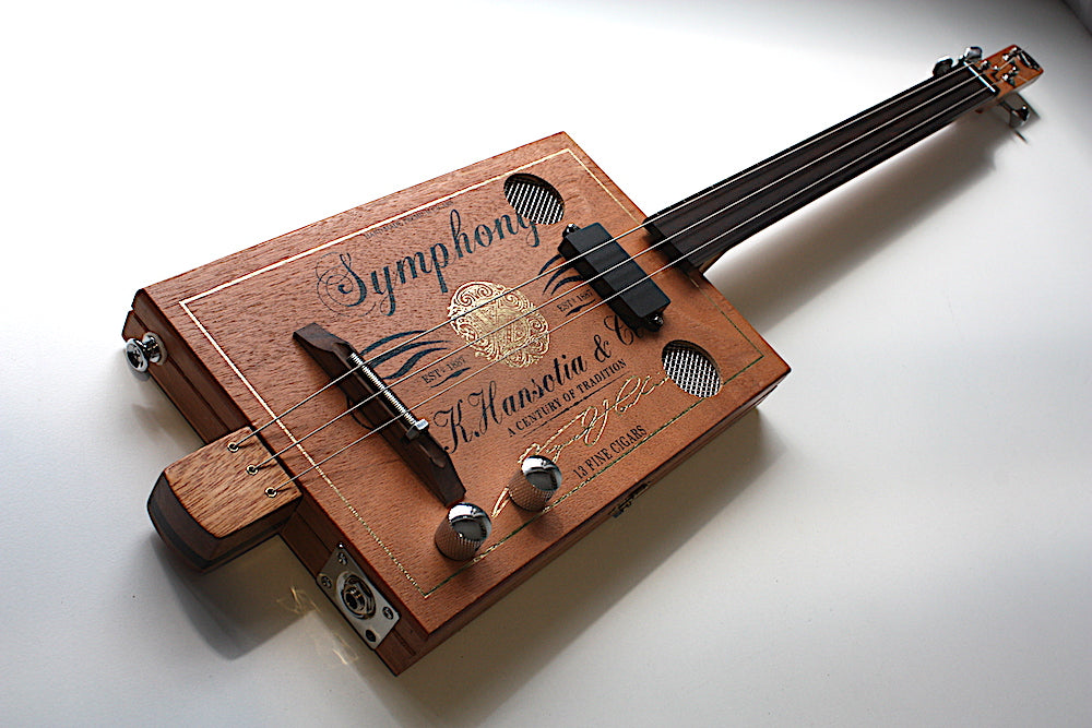 Symphony Fretless - 3 String Cigar Box Guitar