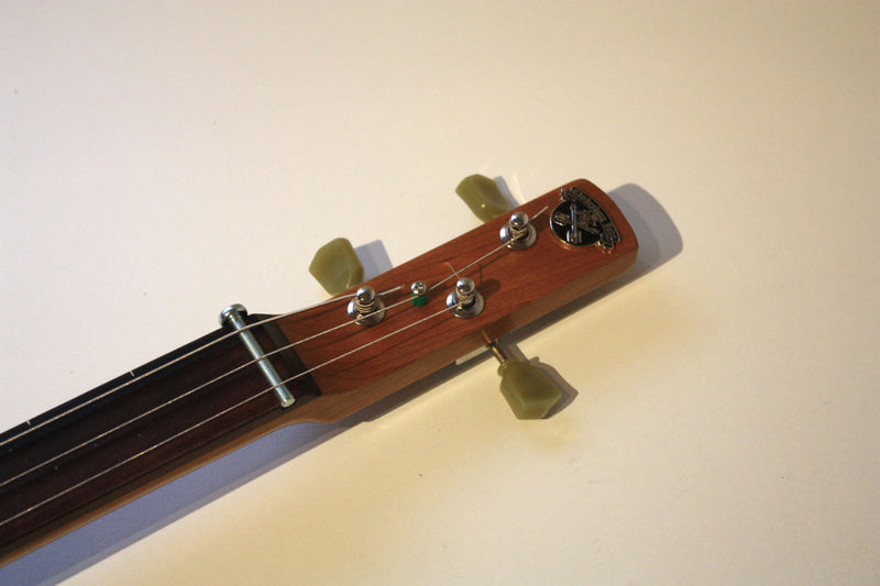 New World - Compact, Fretless - 3 string cigar box guitar