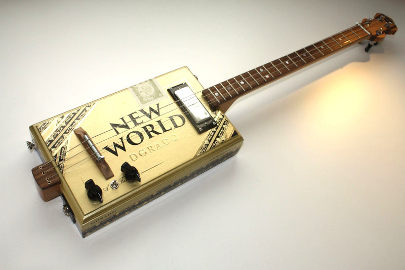 New World - humbucker "Double Top" - Cigar Box Guitar