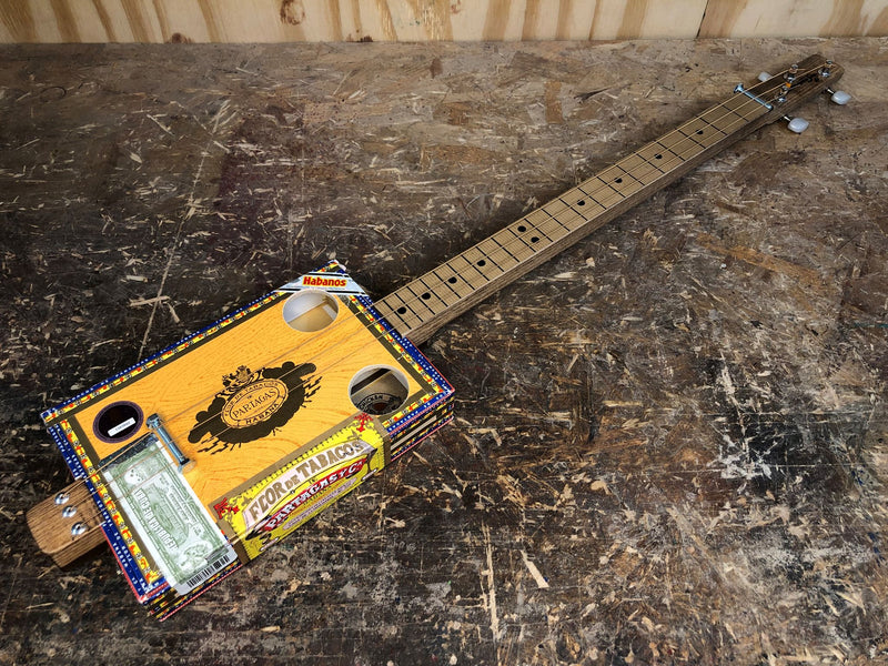 Partagas Fretless - 3 String Cigar Box Guitar