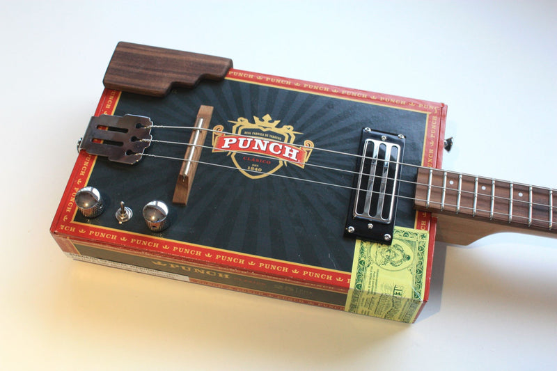 Punch - Humbucker- 3 String Cigar Box Guitar