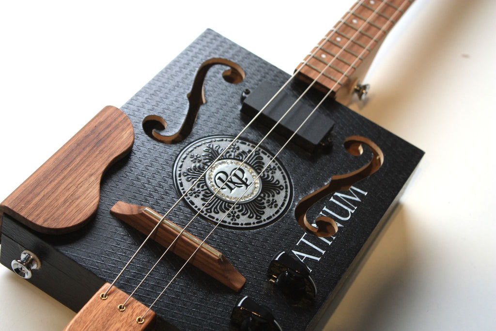 Cordier Hardtail En Laiton Pour Guitare Cigar Box 3 Cordes - Pont Fixe Sans Percage - Compatible Cordes à Bille