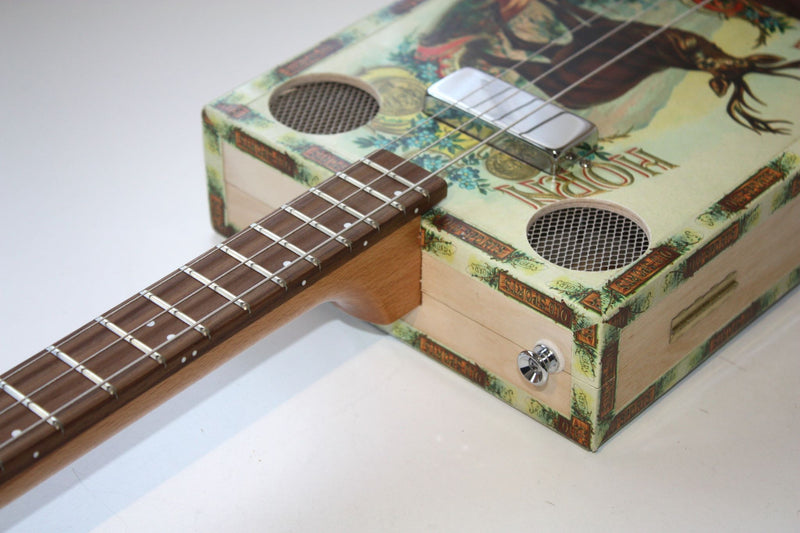 "Stag Horn" Humbucker - 3 string cigar box guitar