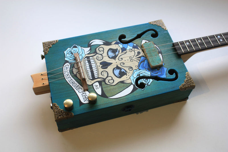 Skulls 'n ' Roses - Blue - 3 String CBG