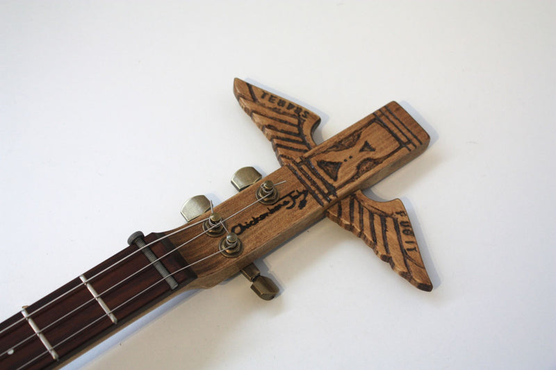 Plague Doctor "Tempus Fugit"  - Twin Humbucker - 3 string cigar box guitar
