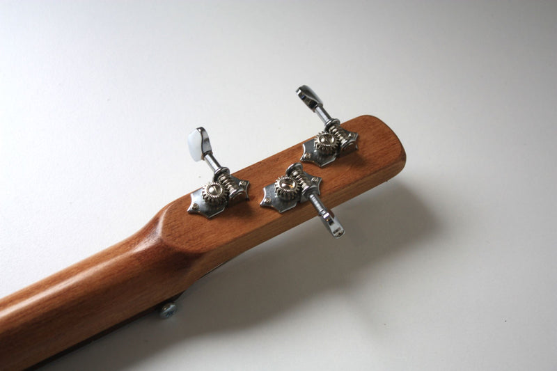Workshop Series - "Hoodoo Love me or Die" Blue crackle  - 3 String Cigar Box Guitar