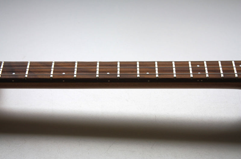 Workshop Series - "Hoodoo Love me or Die" Blue crackle  - 3 String Cigar Box Guitar