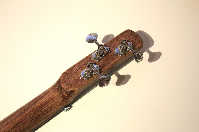 Workshop Series - Custom "I Went Down to the Crossroads" Dark Blue crackle - 3 String Cigar Box Guitar