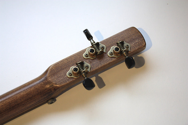 Workshop Series - Custom "Hoodoo Spirit" red crackle - 3 String Cigar Box Guitar
