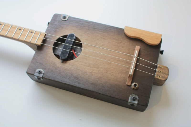 Workshop Series - Dark Oak - 3 String Cigar Box Guitar LEFTY