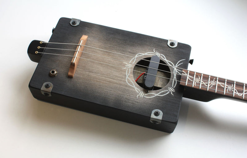 Workshop Series - Black - 3 String Cigar Box Guitar