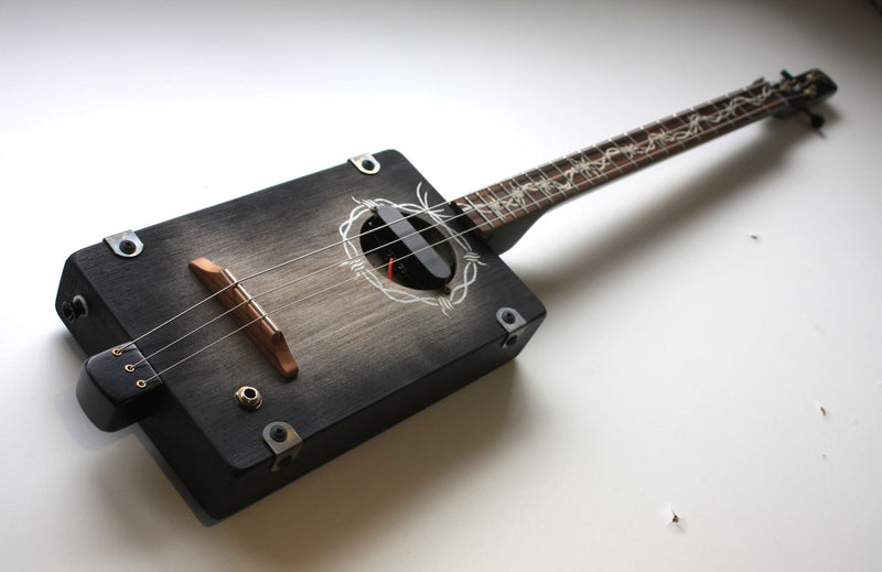 Workshop Series - Black - 3 String Cigar Box Guitar