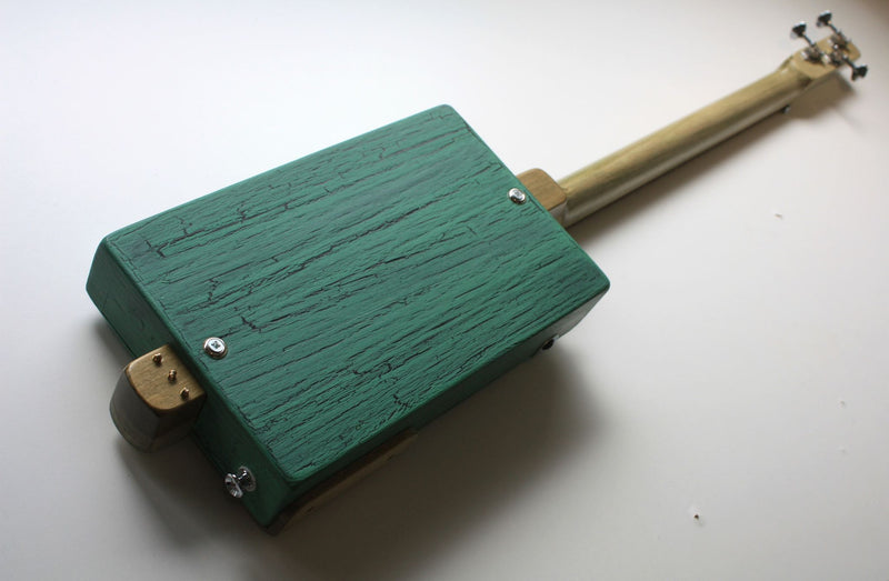 Workshop Series, Jewel Green - 3 String Cigar Box Guitar
