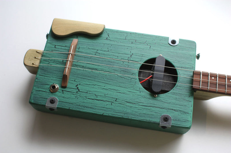 Workshop Series, Jewel Green - 3 String Cigar Box Guitar