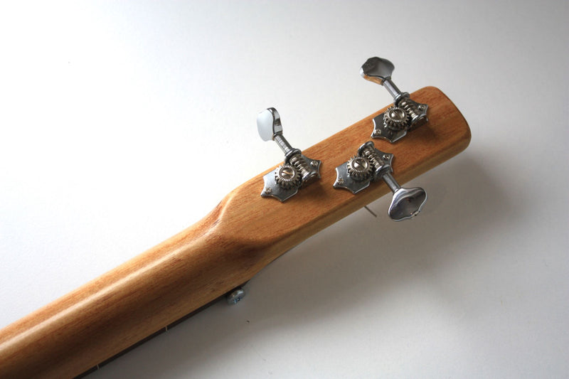 Workshop Series - Light Grey crackle 'Blues Trash' - Fretless - 3 String Cigar Box Guitar