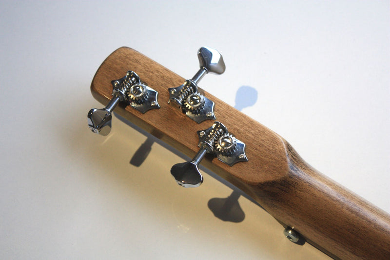 Workshop Series - Fretless - "Hoodoo Spirit of the Blues" Bright Blue, LEFTY - 3 String Cigar Box Guitar