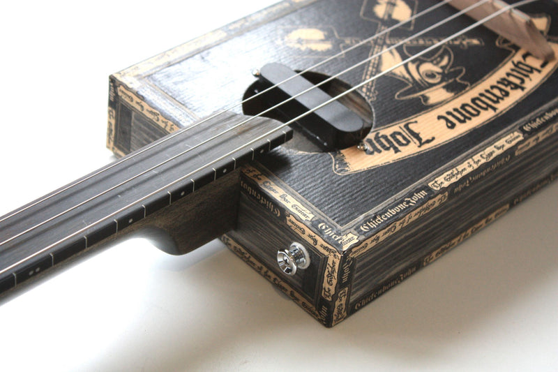Workshop Series, Plague Doctor - Fretless - 3 String Cigar Box Guitar