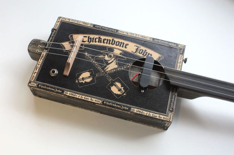 Workshop Series, Plague Doctor - Fretless - 3 String Cigar Box Guitar