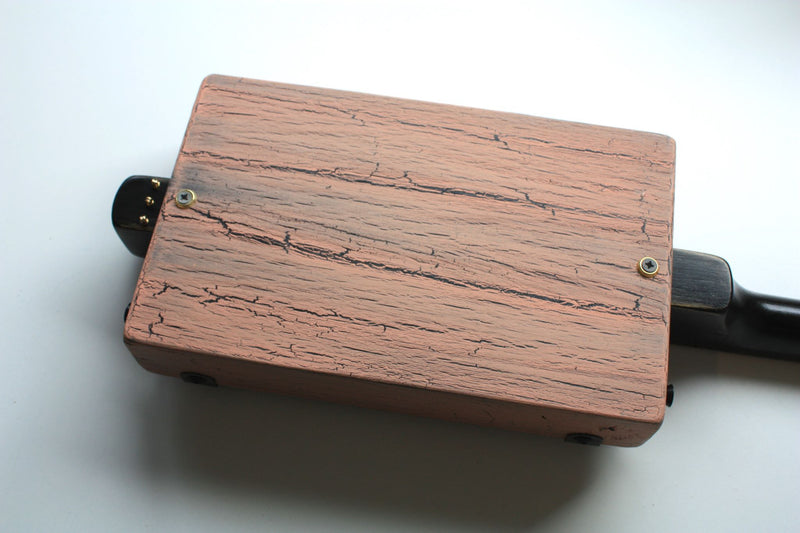 Workshop Series - "Born Under a Bad Sign" Dusk Pink - 3 String Cigar Box Guitar