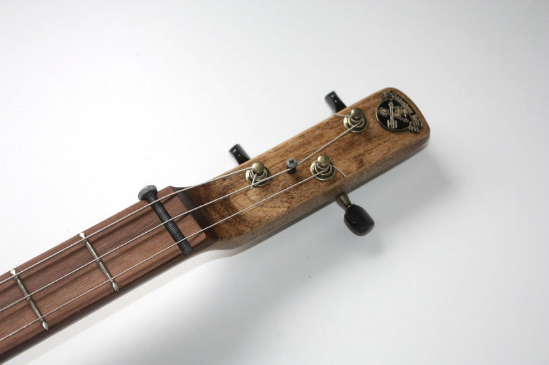 Workshop Series "I Went Down to the Crossroads" Red Crackle - 3 String Cigar Box Guitar