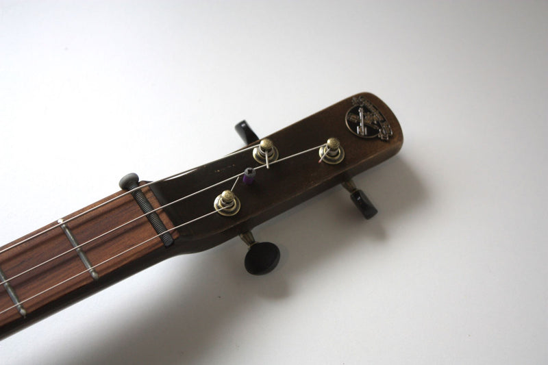 Workshop Series, Yellow "I Went Down to the Crossroads" - 3 String Cigar Box Guitar