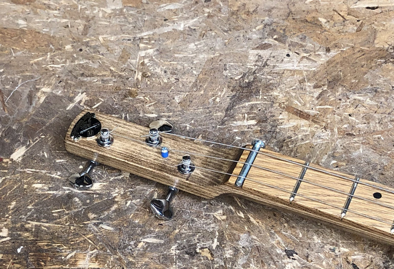 Workshop Series - Dark Blue - 3 String Cigar Box Guitar LEFTY