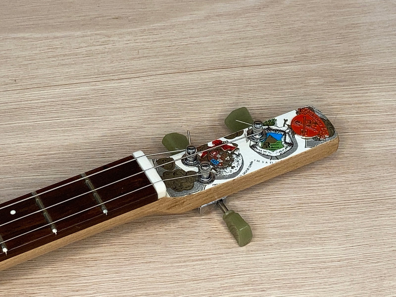 Ramon Allones short scale 3 string cigar box guitar - rail humbucker