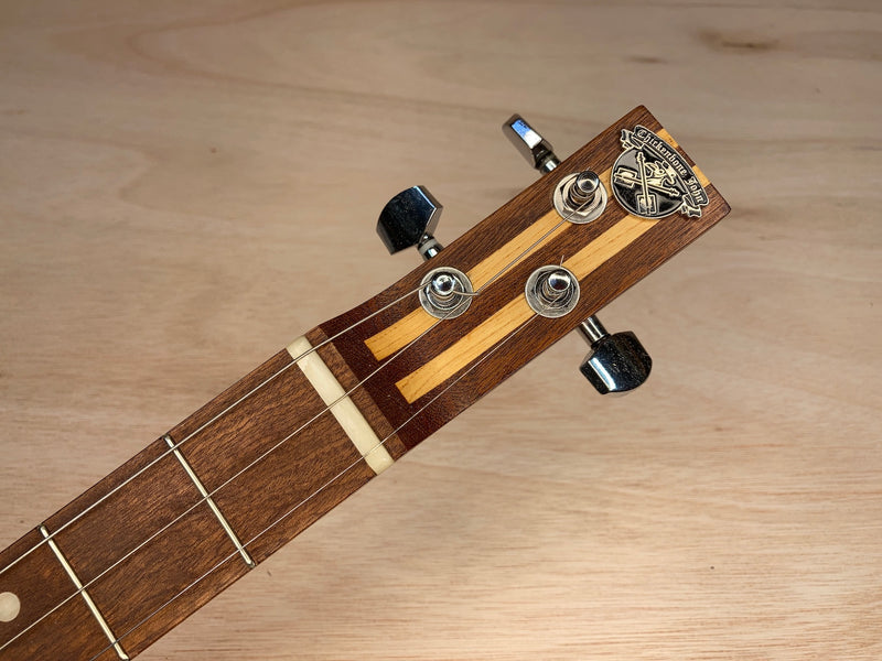 PRE-OWNED Chickenbone John 3 string Aurora single coil pickup guitar and case