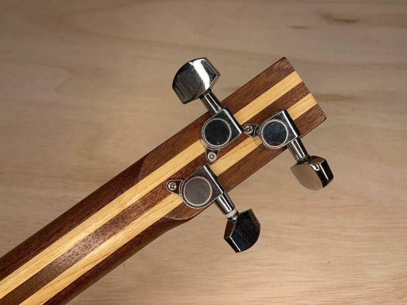 PRE-OWNED Chickenbone John 3 string Aurora single coil pickup guitar and case