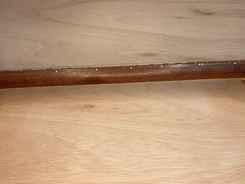 PRE-OWNED Chickenbone John 3 string Aurora single coil pickup guitar and case