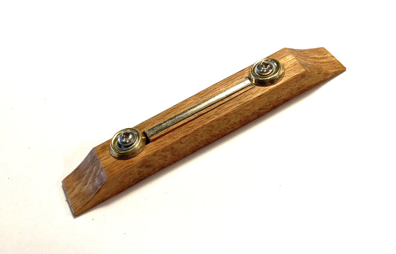 Bridge - Adjustable height with fretwire saddle for 3 string