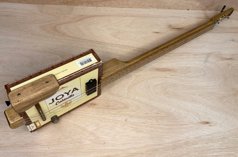 PRE OWNED ChickenboneJohn  Joya 3 string guitar