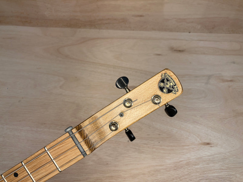 PRE OWNED ChickenboneJohn  Joya 3 string guitar