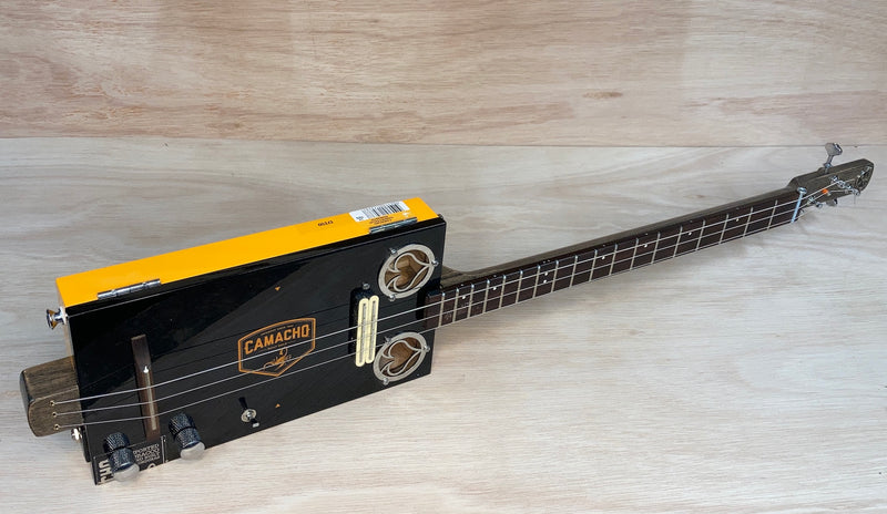 Camacho rail humbucker 3 string cigar box guitar