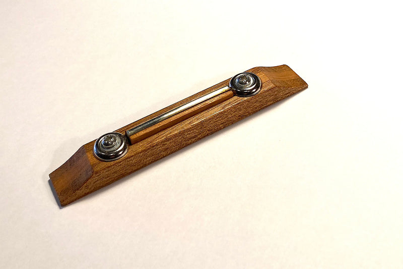 Bridge - Adjustable height with fretwire saddle for 3 string